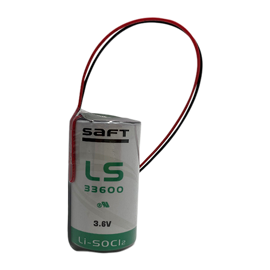 Saft LS33600 3,6V Lithiumbatteri med 15cm kabel